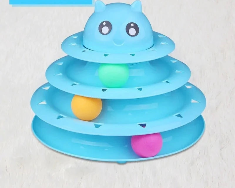 Plataforma Giratoria Interactiva Para Gatos