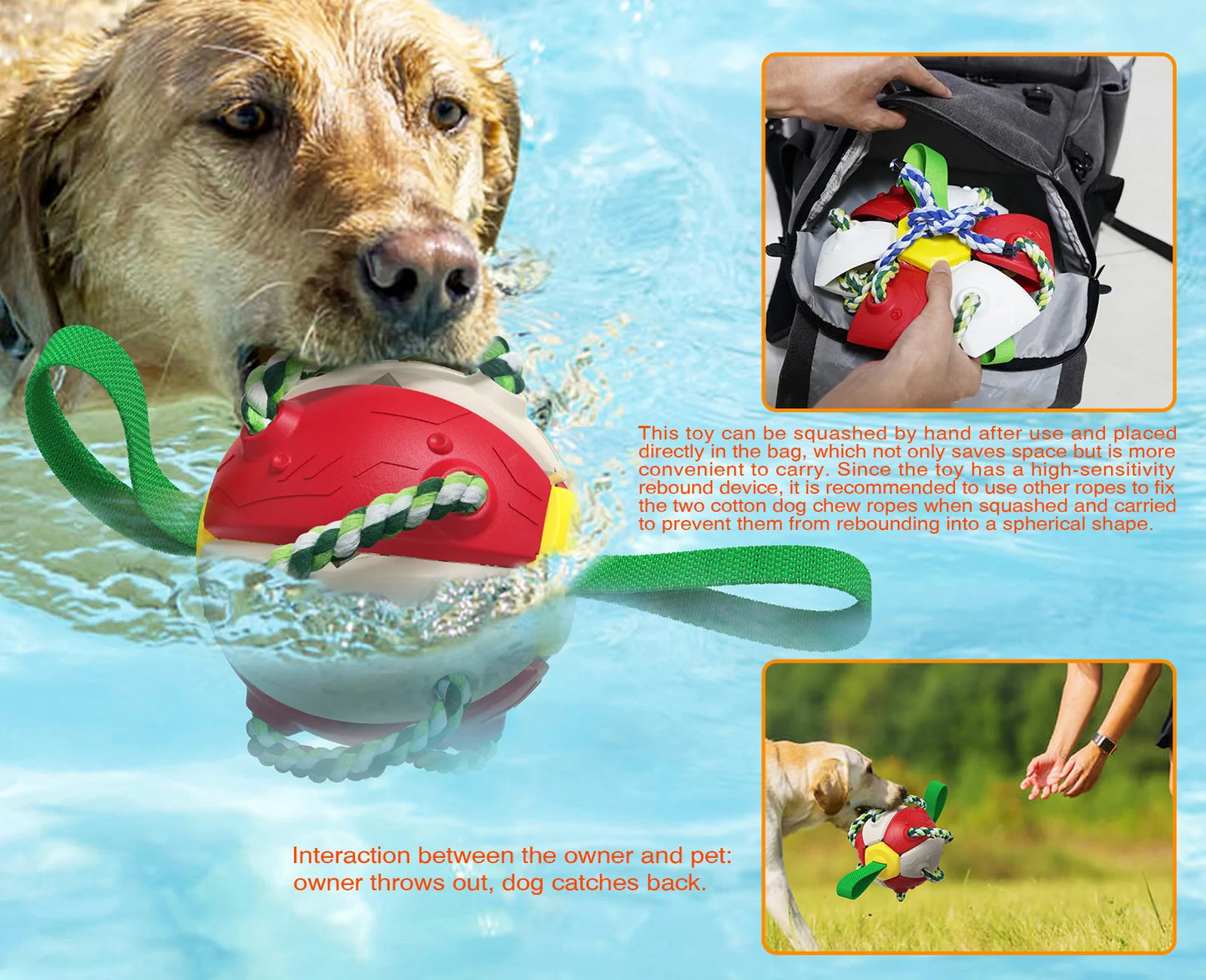 Pelota Interactiva Para Perros Peppe