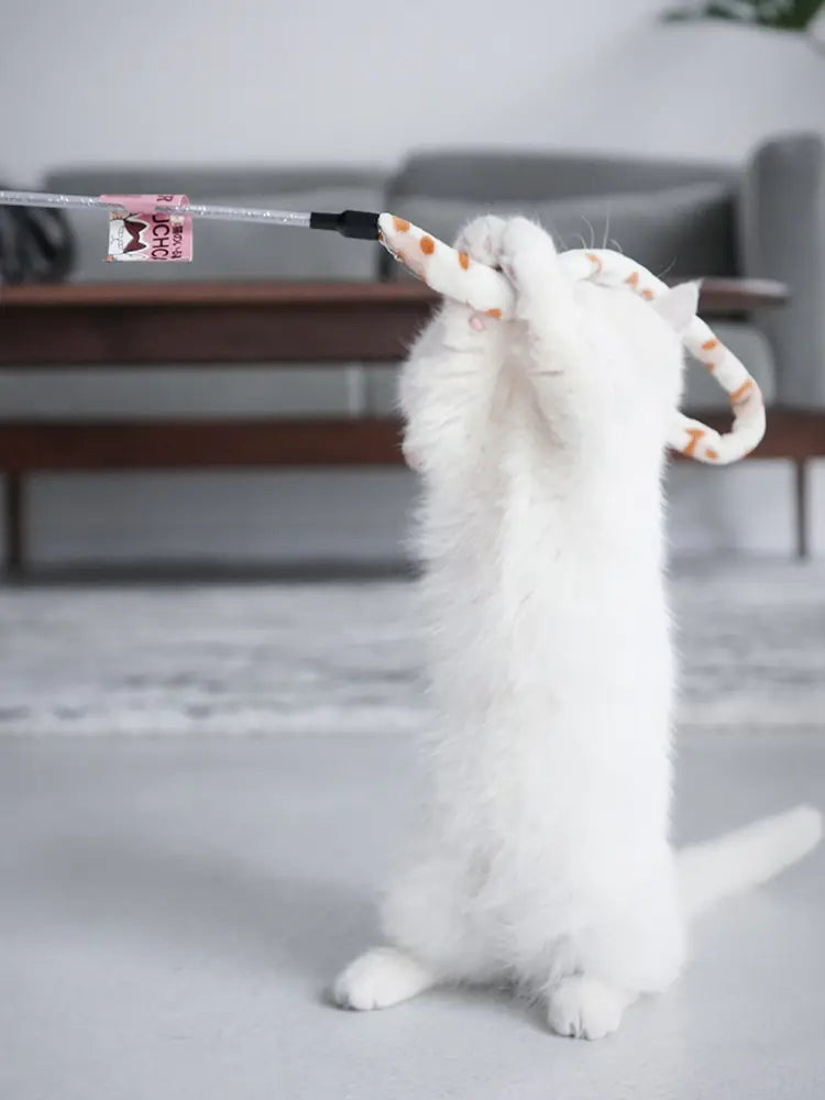Varita de Peluche Para Gatos
