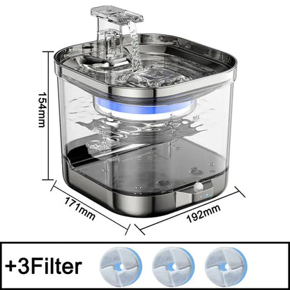 Fuente de Agua con Filtros Para Mascotas